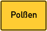 Place name sign Polßen