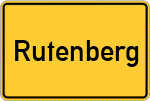 Place name sign Rutenberg