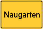 Place name sign Naugarten