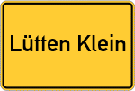 Place name sign Lütten Klein