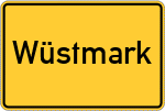 Place name sign Wüstmark