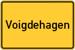 Place name sign Voigdehagen