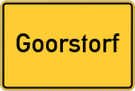 Place name sign Goorstorf