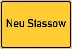 Place name sign Neu Stassow