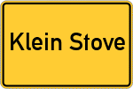 Place name sign Klein Stove