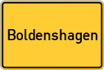 Place name sign Boldenshagen
