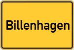 Place name sign Billenhagen