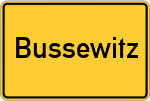 Place name sign Bussewitz