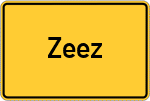 Place name sign Zeez