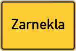 Place name sign Zarnekla