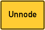 Place name sign Unnode