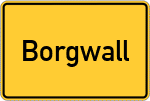 Place name sign Borgwall