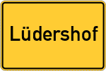 Place name sign Lüdershof