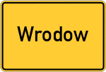 Place name sign Wrodow