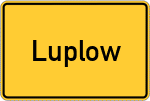 Place name sign Luplow