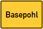 Place name sign Basepohl
