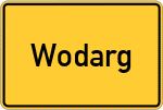 Place name sign Wodarg