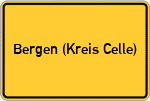Place name sign Bergen (Kreis Celle)