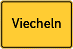 Place name sign Viecheln