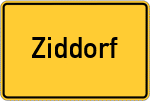 Place name sign Ziddorf