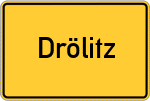 Place name sign Drölitz