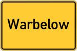 Place name sign Warbelow