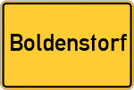 Place name sign Boldenstorf