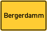 Place name sign Bergerdamm