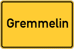 Place name sign Gremmelin