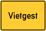Place name sign Vietgest