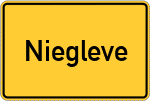 Place name sign Niegleve