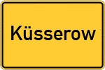 Place name sign Küsserow