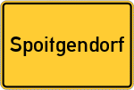 Place name sign Spoitgendorf