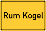Place name sign Rum Kogel