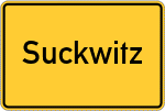 Place name sign Suckwitz