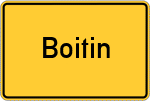 Place name sign Boitin