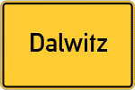 Place name sign Dalwitz