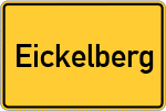 Place name sign Eickelberg