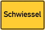 Place name sign Schwiessel