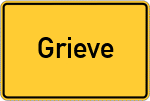 Place name sign Grieve