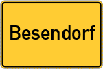 Place name sign Besendorf