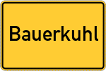 Place name sign Bauerkuhl