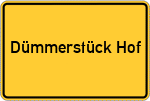 Place name sign Dümmerstück Hof