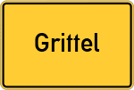 Place name sign Grittel