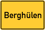 Place name sign Berghülen
