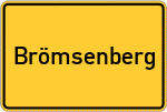 Place name sign Brömsenberg