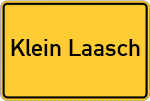 Place name sign Klein Laasch