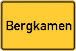 Place name sign Bergkamen