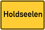 Place name sign Holdseelen