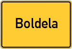 Place name sign Boldela